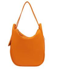 LESAC TRIO Sac &agrave; dos en cuir martel&eacute; orange - Sacs pour Femme - 1