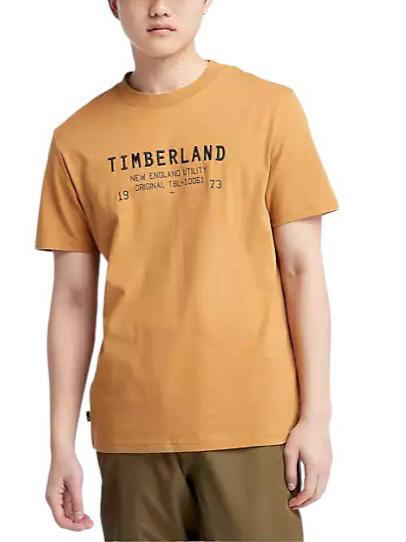TIMBERLAND SS ROC CARRIER T-shirt en cotton botte de blé - T-shirt