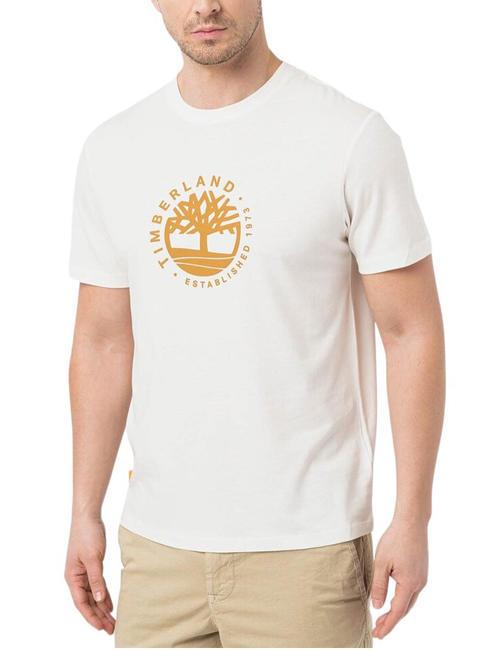 TIMBERLAND SS REFIBRA T-shirt en cotton millésime blanc - T-shirt