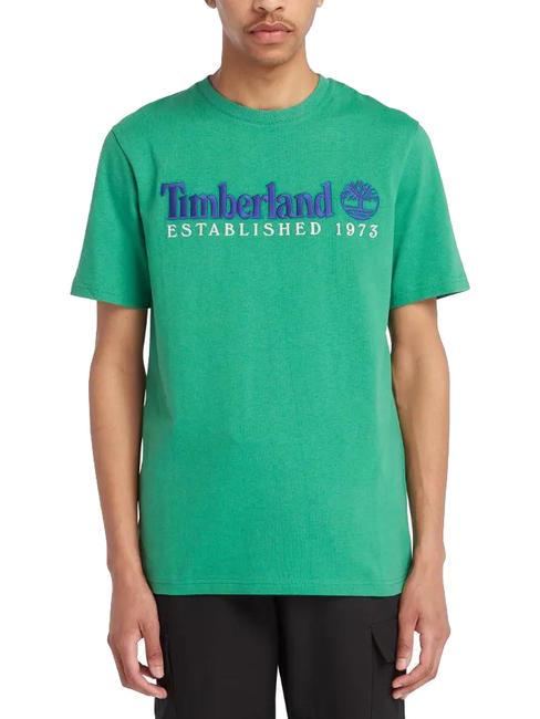 TIMBERLAND ESTABILISHED 1973 T-shirt en cotton vert celtique wb - T-shirt