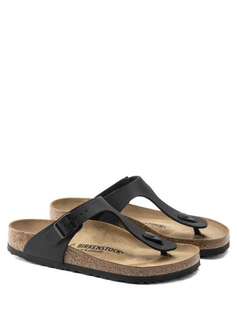 BIRKENSTOCK GIZEH BIRKO-FLOR Sandale tong noir - Chaussures unisexe