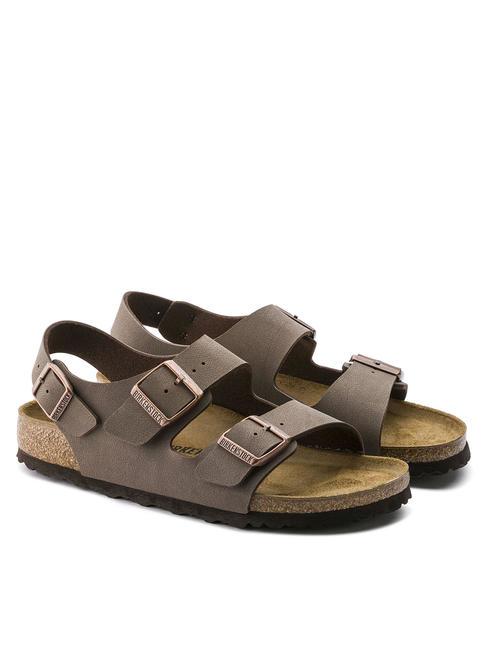 BIRKENSTOCK MILANO Babouche sandale Birko-Flor mocca - Chaussures unisexe