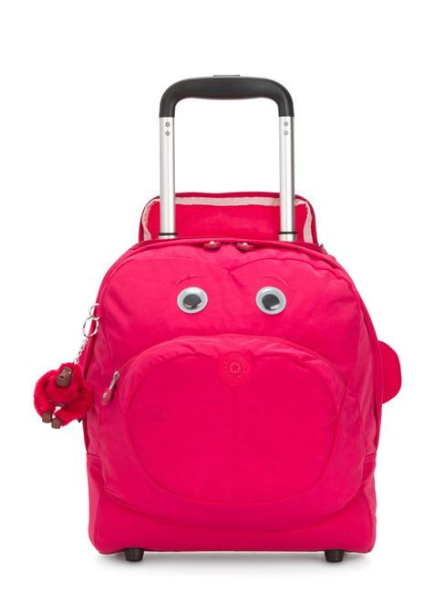 KIPLING NUSI BTS Sac à dos trolley pour enfants vrai rose - Sacs à dos à roulettes