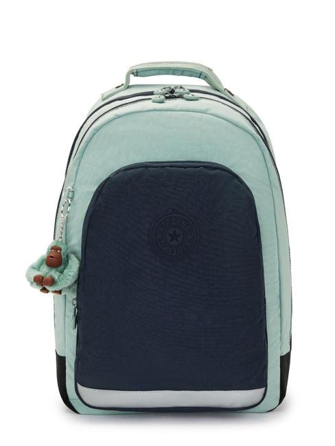 KIPLING CLASS ROOM Grand sac à dos bloc vert d'eau - Sacs à dos pour l'École & les Loisirs