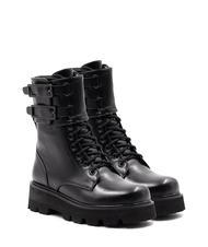 ROCCOBAROCCO BUCKLE Bottines amphibiennes &agrave; boucles noir - Chaussures Femme - 1