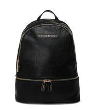ROCCOBAROCCO RUBINO Sac &agrave; dos &agrave; logo emboss&eacute; noir - Sacs pour Femme - 1