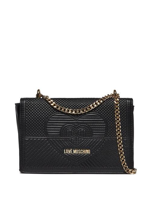 LOVE MOSCHINO QUILTED Sac transformable Noir - Sacs pour Femme