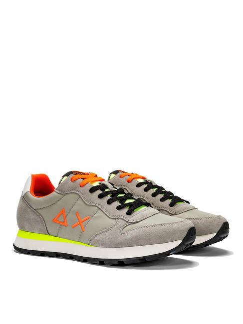 SUN68 TOM FLUO Baskets gris clair - Chaussures Homme