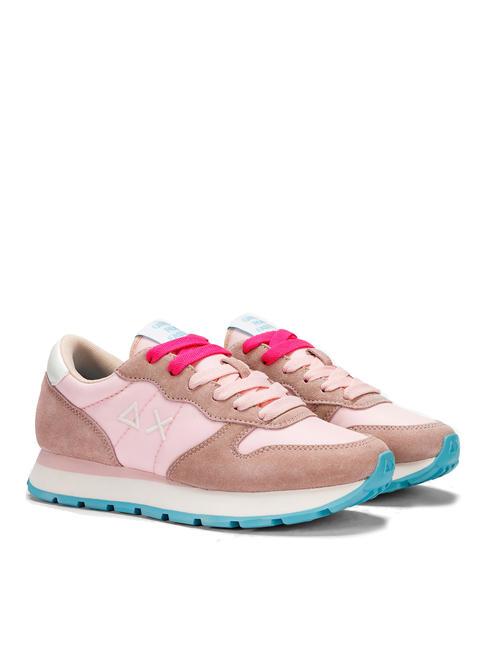 SUN68 ALLY SOLID NYLON Baskets rose - Chaussures Femme