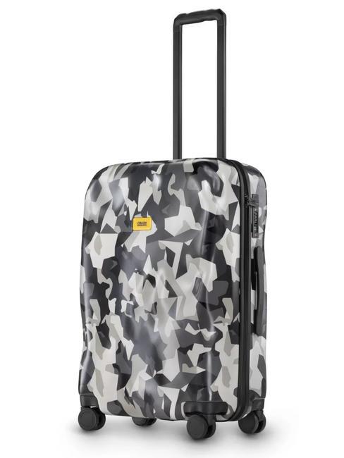 CRASH BAGGAGE ICON PATTERN Chariot de taille moyenne gris camouflage - Valises Rigides