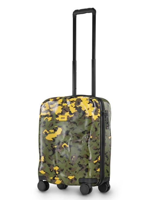 CRASH BAGGAGE ICON PATTERN Chariot à bagages à main vert camouflage - Valises cabine