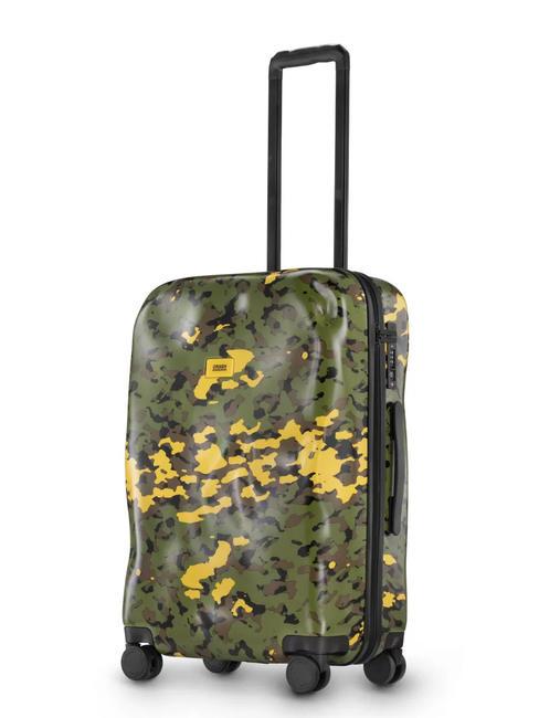 CRASH BAGGAGE ICON PATTERN Chariot de taille moyenne vert camouflage - Valises Rigides