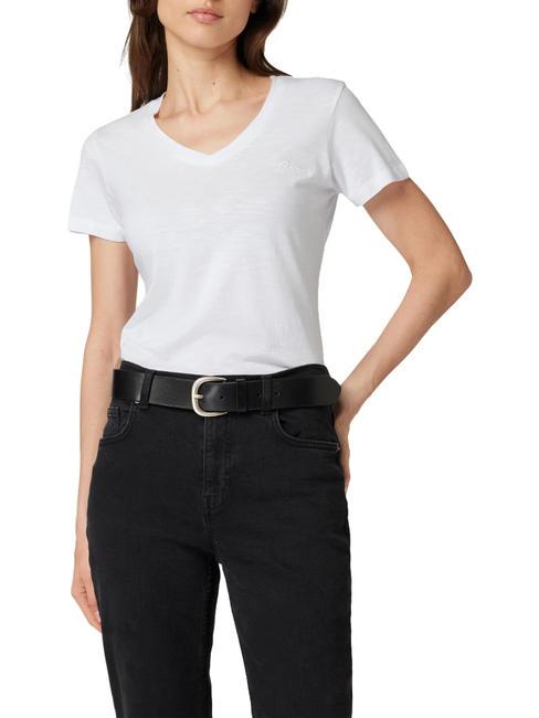 GUESS SLUBBY T-shirt à manches courtes blanc pur - T-shirt