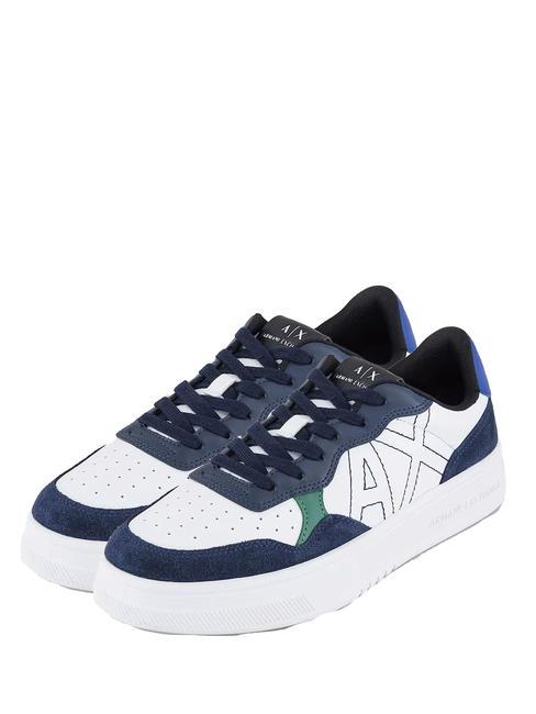 ARMANI EXCHANGE A|X Baskets bleu marine + bleu - Chaussures Homme