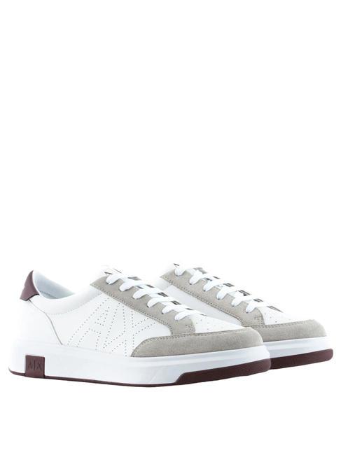 ARMANI EXCHANGE A|X Baskets op.blanc+bordeaux - Chaussures Homme