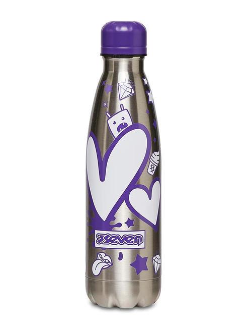 SEVEN CAMBIA COLORE Bouteille d'eau de 700 ml violet - Bouteilles thermiques