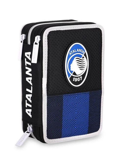 ATALANTA 1907 Trousse 3 zips avec trousse scolaire Noir - Étuis et Accessoires