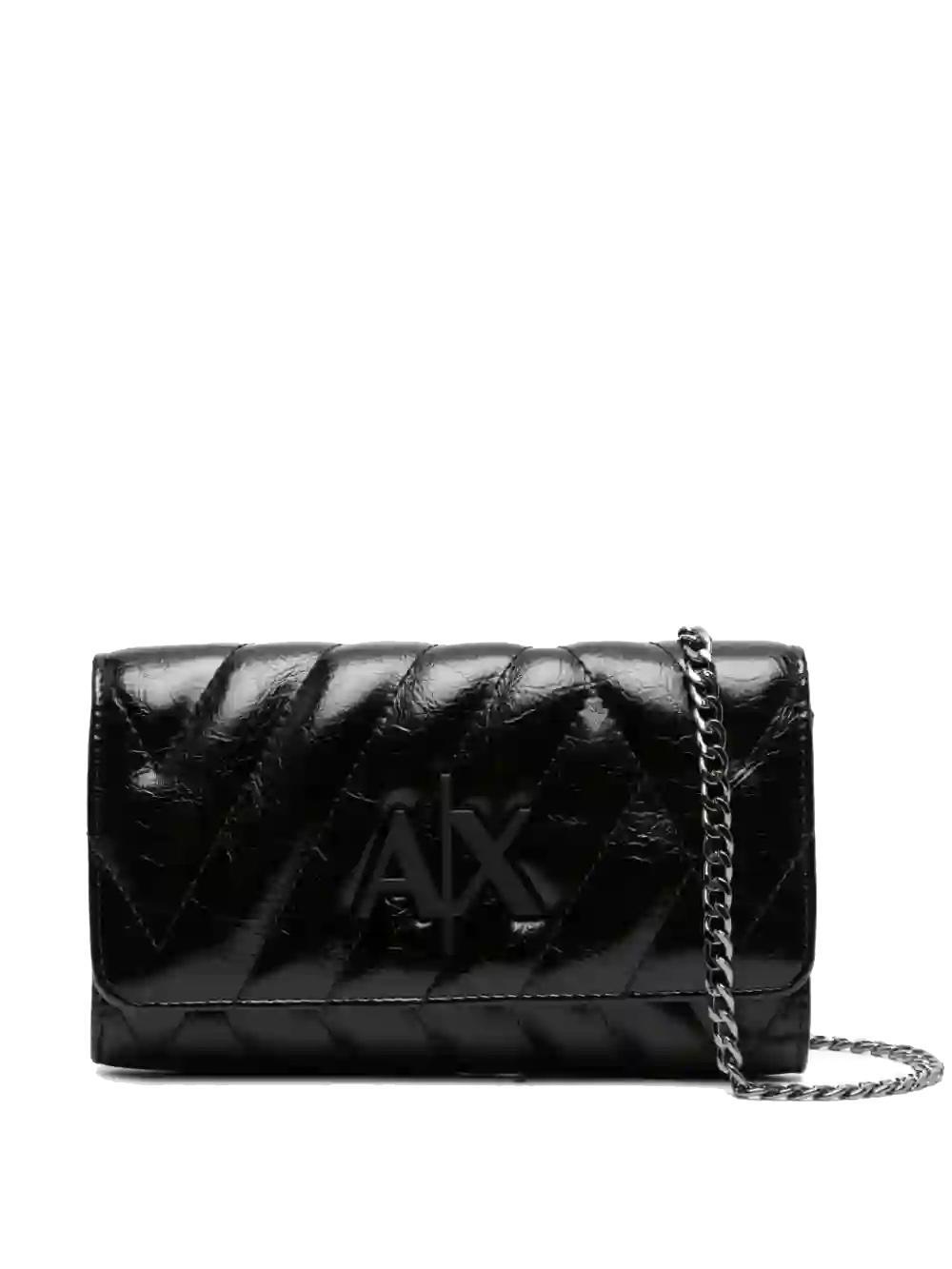 Armani Exchange A X Pochette Portefeuille Avec Bandouliere Noir Achetez A Prix Outlet