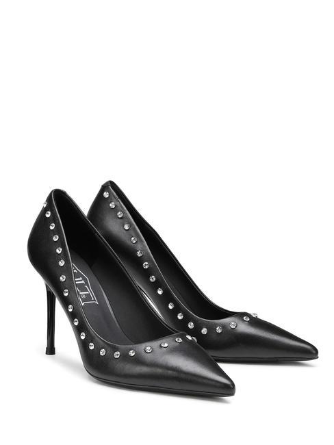 CULT QUEEN 3878 Escarpins en cuir avec applications noir - Chaussures Femme