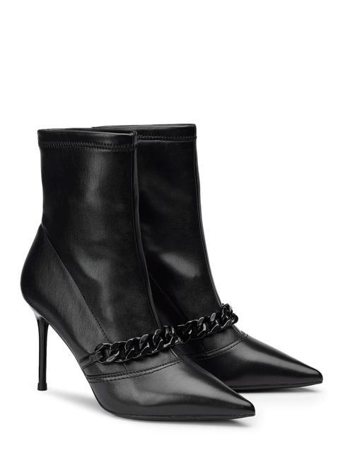 CULT QUEEN 3958 Bottines hautes en cuir noir - Chaussures Femme