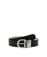 CALVIN KLEIN CK MUST Ceinture en cuir r&eacute;versible blackmono - Ceintures - 1