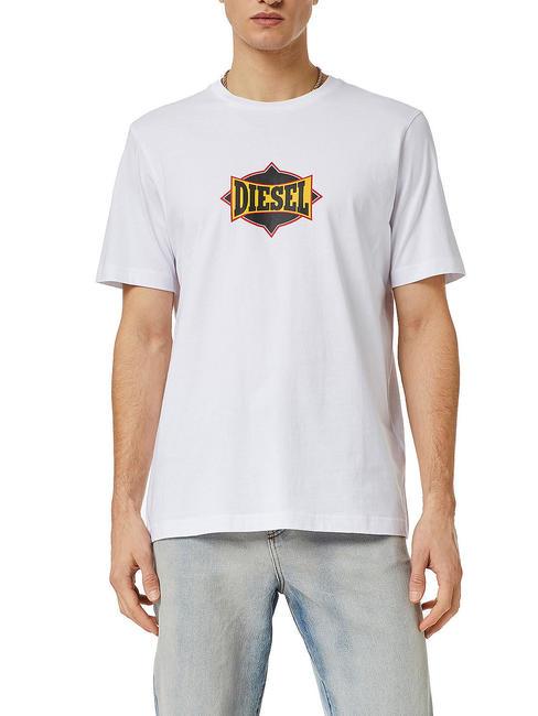DIESEL T-JUST T-shirt en cotton blanc - T-shirt