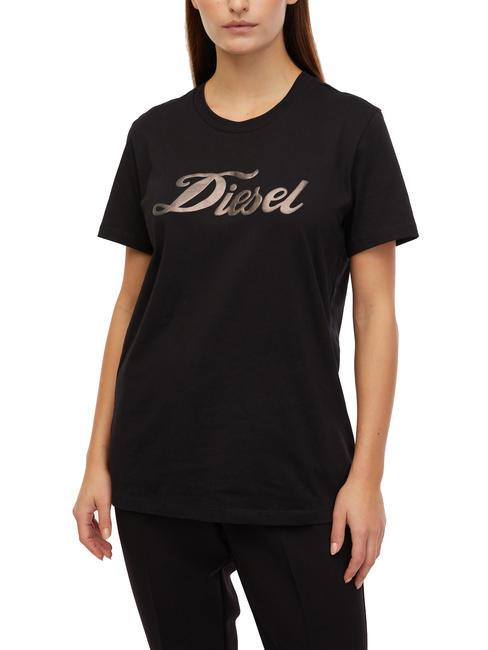 DIESEL T-SILY T-shirt en cotton noir - T-shirt