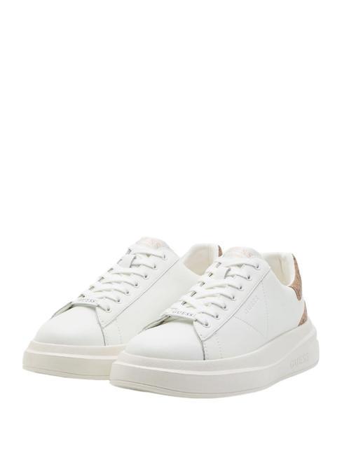 GUESS ELBINA  Baskets blanc beige - Chaussures Femme