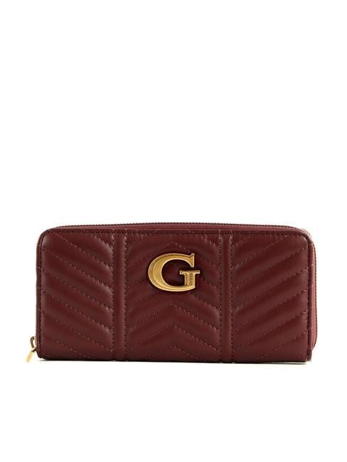 GUESS LOVIDE Grand portefeuille matelassé bronze - Portefeuilles Femme