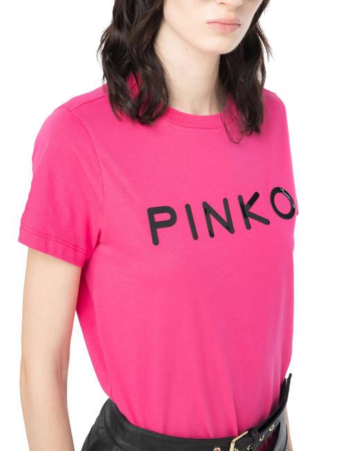 PINKO STAR T-shirt en jersey imprimé brillant rose rose - T-shirt