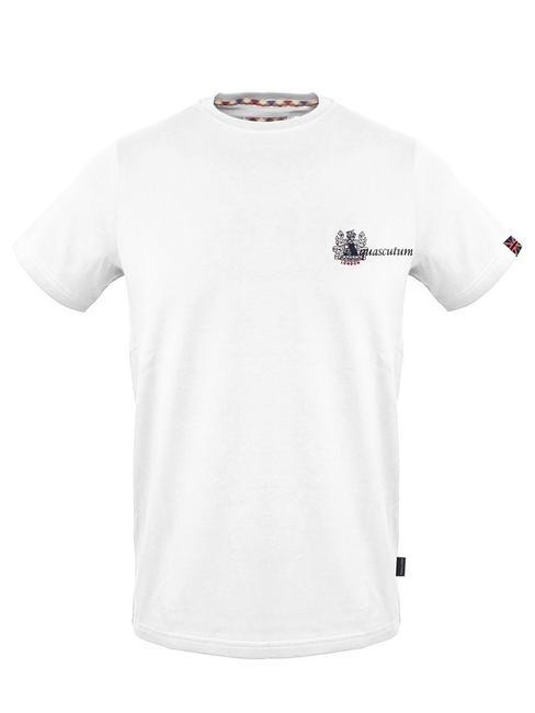 AQUASCUTUM STEMMA LOGO T-shirt en cotton blanc - T-shirt