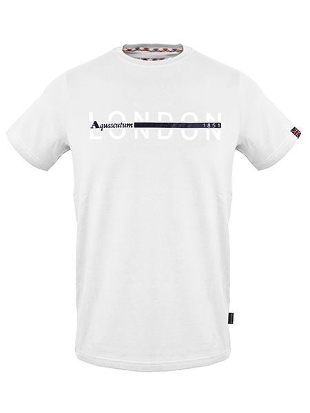 AQUASCUTUM LONDON T-shirt en cotton blanc - T-shirt