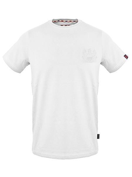 AQUASCUTUM TONAL ALDIS LOGO T-shirt en cotton blanc - T-shirt
