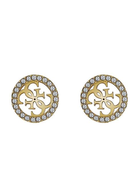 GUESS STUDS PARTY Boucles d'oreilles avec cristaux or jaune - Boucles d'oreilles