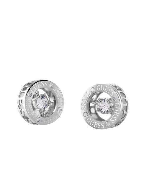 GUESS SOLITAIRE Boucles d'oreilles avec cristaux ARGENT - Boucles d'oreilles