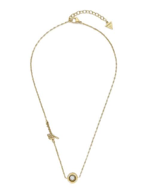 GUESS SOLITAIRE Collier avec charme or jaune - Colliers