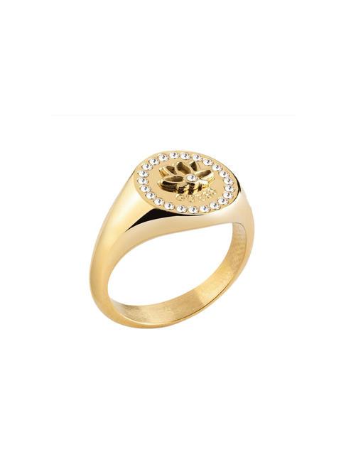 GUESS LOTUS Bague avec cristaux or jaune - Bagues