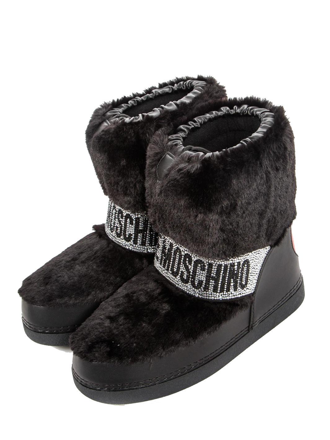 Love Moschino Eskimo Boots Bottes De Neige Noir Achetez A Prix Outlet