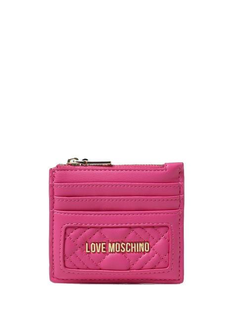 LOVE MOSCHINO QUILTED  Bourse fuchsia - Portefeuilles Femme