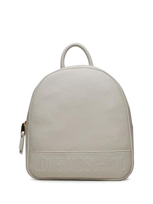 LOVE MOSCHINO LOGO EMBOSSED Sac à dos Ivoire - Sacs pour Femme