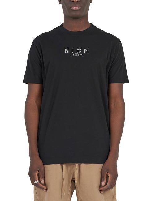 JOHN RICHMOND AILKIR T-shirt en cotton la tuberculose noire - T-shirt