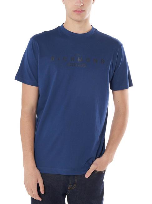 JOHN RICHMOND KAMADA T-shirt en cotton bleu marine - T-shirt