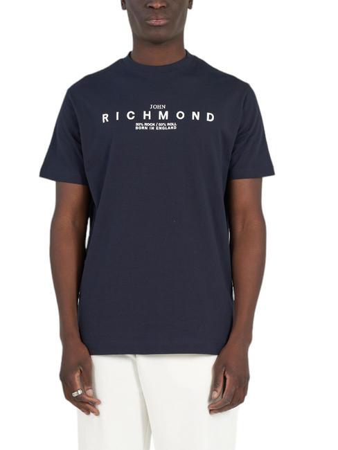 JOHN RICHMOND KAMADA T-shirt en cotton bleu nuit - T-shirt