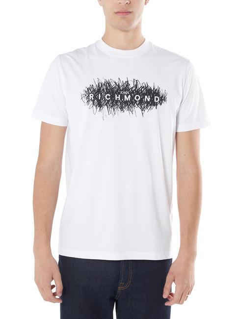 JOHN RICHMOND BRAGHIERI T-shirt en cotton blancx - T-shirt