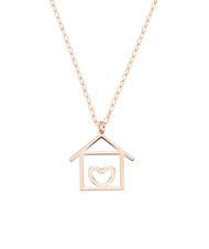 AMEN COCCOLE Collier en argent avec breloque maison - Colliers