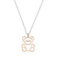 AMEN COCCOLE Collier en argent avec breloque ours - Colliers
