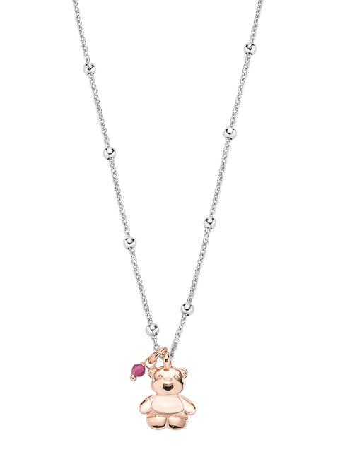 AMEN AMORE Collier en argent avec breloque ours rhodium/rosé - Colliers