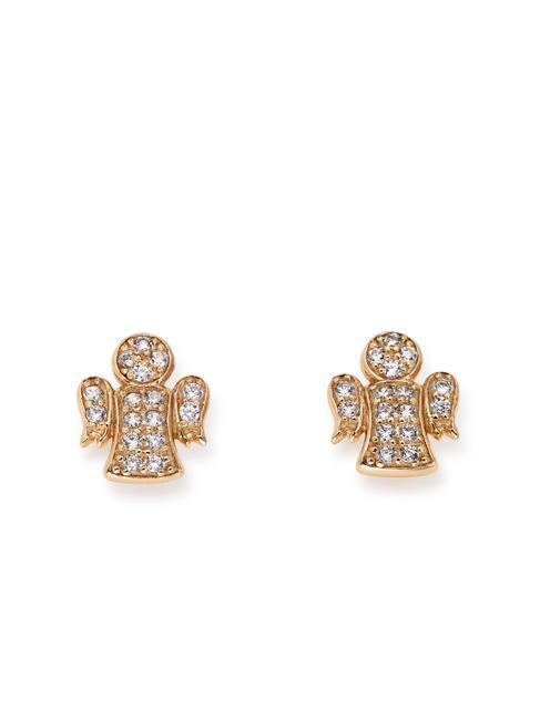 AMEN COCCOLE LUXURY Boucles d'oreilles ange avec zircons Rose - Boucles d'oreilles