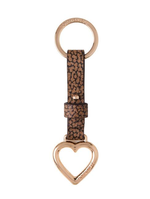 BORBONESE KEYRING Porte-clés coeur op / natu - Porte-clés