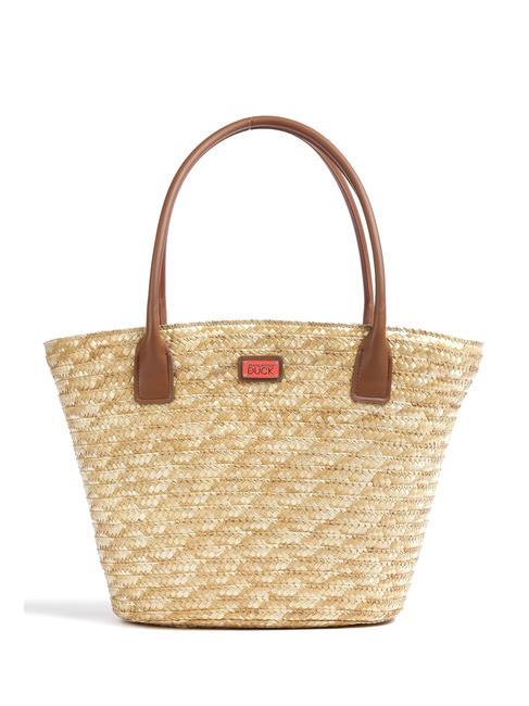 MANDARINA DUCK SEASHELL STRAW Sac d'épaule CORAL - Sacs pour Femme